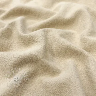 Leinenstoff gewaschen STONEWASHED PREMIUM sand