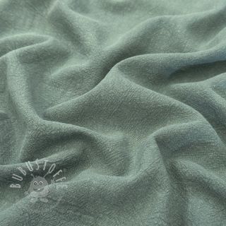 Leinenstoff gewaschen STONEWASHED PREMIUM dark mint