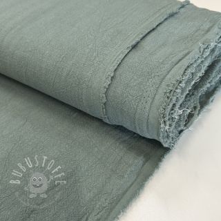 Leinenstoff gewaschen STONEWASHED PREMIUM dark mint