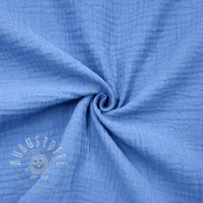 Double gauze/musselin royal blue