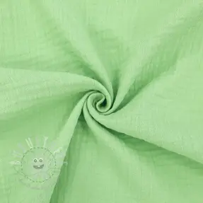 Double gauze/musselin light lime