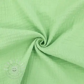 Double gauze/musselin light lime