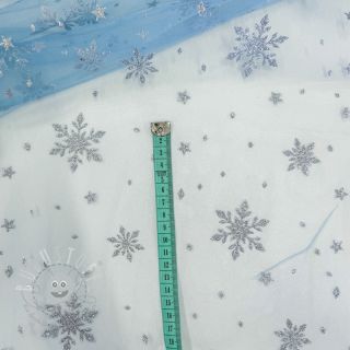 Feintüll Crystal light aqua