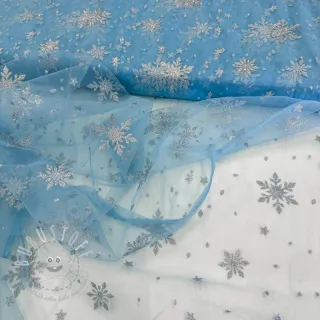 Feintüll Crystal light aqua