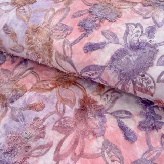 Baumwollstoff TIE DYE EMBROIDERY Swingy design D
