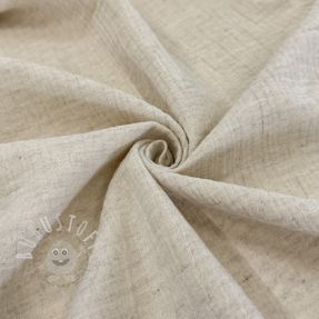 Double gauze/musselin mit Leinen naturels