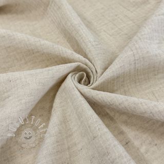 Double gauze/musselin mit Leinen naturels
