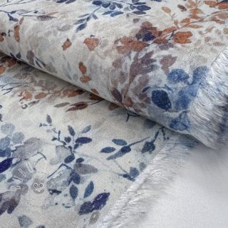 Viskosestoff LUREX Fine leaves blue