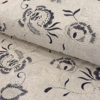 Viskosestoff leinen Lizzy BOUQUET naturels