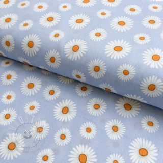 Baumwollstoff Happy Daisy Flower