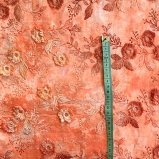 Baumwollstoff TIE DYE EMBROIDERY Poppy design H
