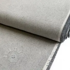 Dekostoff Linenlook PLAIN soft grey