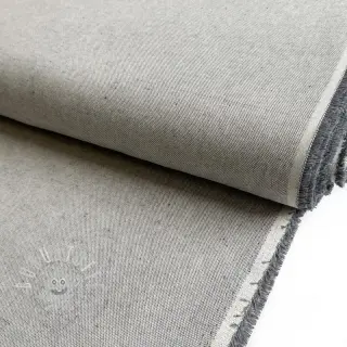 Dekostoff Linenlook PLAIN soft grey