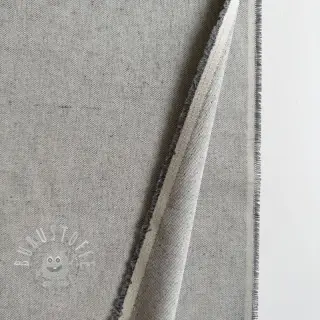 Dekostoff Linenlook PLAIN soft grey