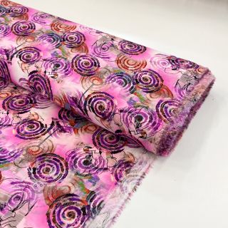 Viskosestoff RAYON POPLIN Feathers design G digital print