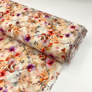 Viskosestoff RAYON POPLIN Bright flowers design G digital print