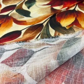 Viskosestoff leinen Marigold design F digital print