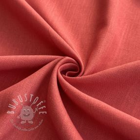 Viskosestoff leinen PREMIUM dark coral