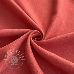 Viskosestoff leinen PREMIUM dark coral