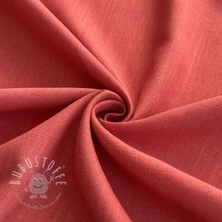 Viskosestoff leinen PREMIUM dark coral