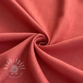 Viskosestoff leinen PREMIUM dark coral