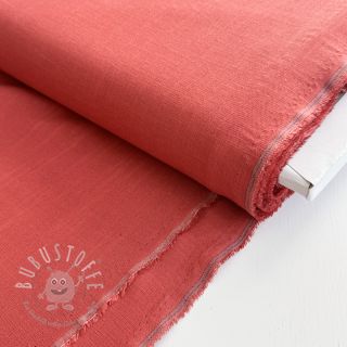 Viskosestoff leinen PREMIUM dark coral