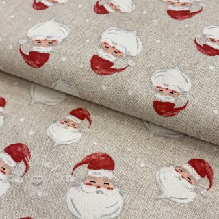 Dekostoff premium Santa Funny Face