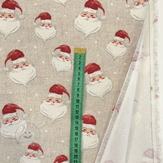 Dekostoff premium Santa Funny Face