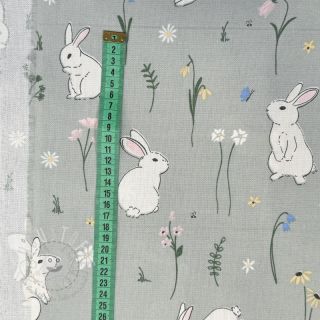 Dekostoff premium Cute Rabbit Garden