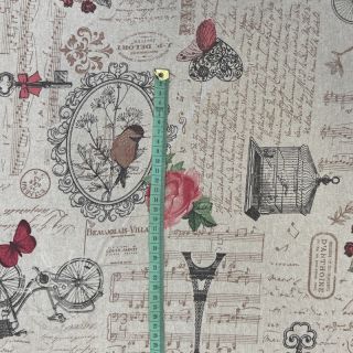 Dekostoff Linenlook Sweet Vintage Lady