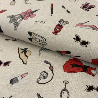 Dekostoff Linenlook Fashion Style Mix