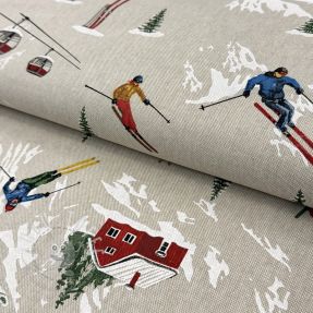 Dekostoff Linenlook Skier