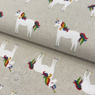 Dekostoff Linenlook Unique unicorn