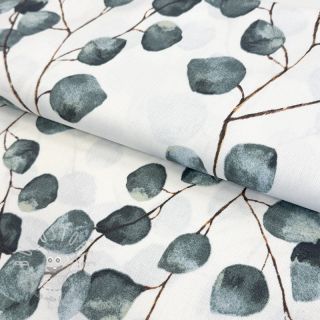 Dekostoff Eucalyptus Leaves Tischdecke