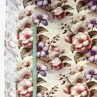 Viskosestoff leinen Casia design C digital print