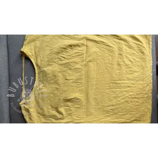 Baumwollstoff mit Leinen yellow
