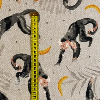 Dekostoff Linenlook Monkey Bananas