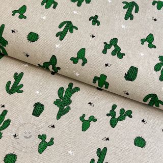 Dekostoff Linenlook Cactus