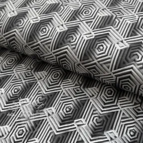 Jersey VISCOSE Structure grey digital print