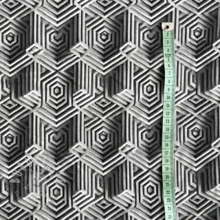 Jersey VISCOSE Structure grey digital print
