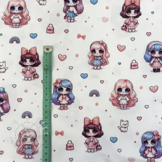 Jersey Dolls white digital print
