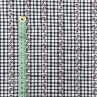 Baumwollstoff JACQUARD Climbing navy