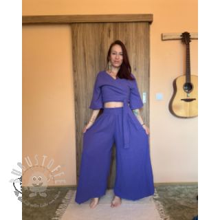 Double gauze/musselin cobalt
