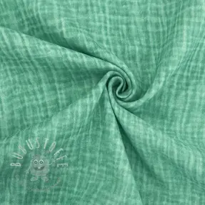 Double gauze/musselin Vintage green