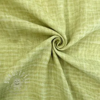 Double gauze/musselin Vintage lime