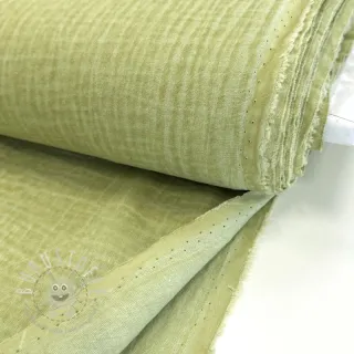 Double gauze/musselin Vintage lime