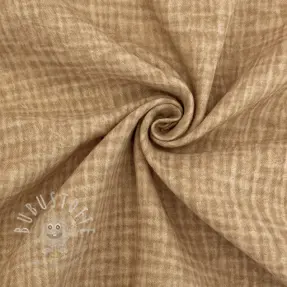 Double gauze/musselin Vintage camel
