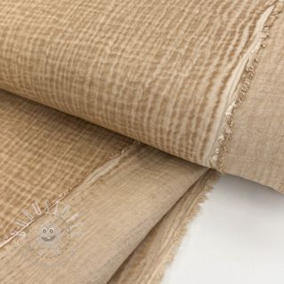 Double gauze/musselin Vintage camel