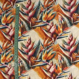 Viskosestoff leinen Marigold design A digital print