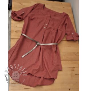 Leinenstoff gewaschen 170 g rose pink